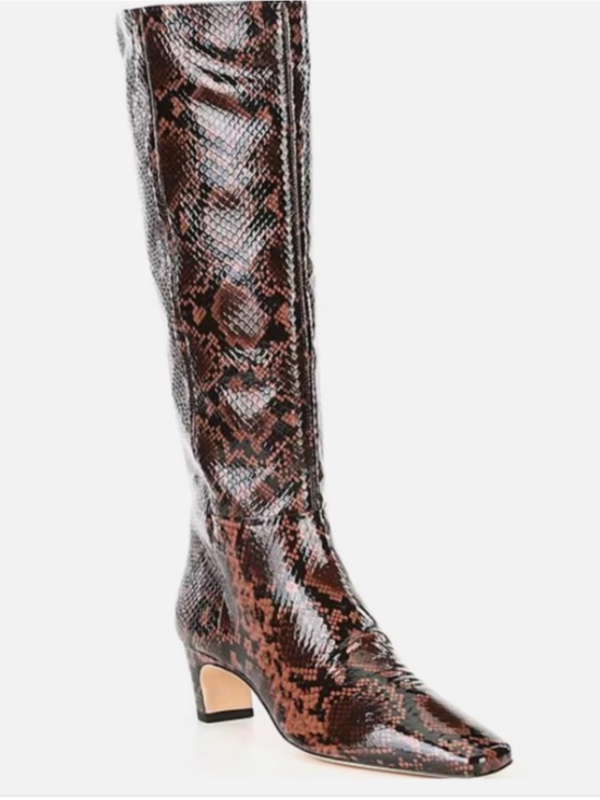 ANTONIO MELANI Shoes - Antonio Melani Snake Patent Leather Tall Dress Boots Ladies Size 8M
